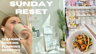 SUNDAY RESET ROUTINE: home organizing, deep cleaning, healthy cooking, planning!