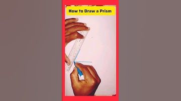How to Draw a Prism 🔥#shortsvideo #maths #shorts #short