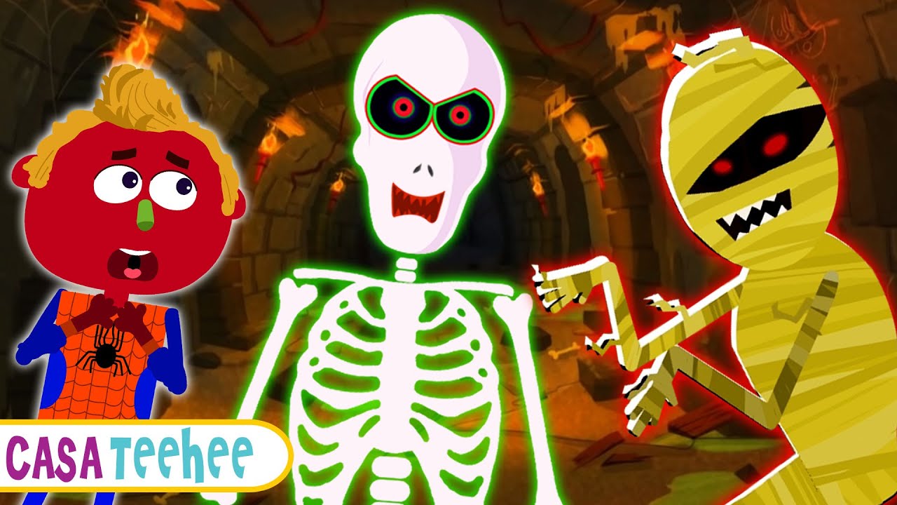 Haunted Tunnel Song 💀🧟 Músicas de Halloween para crianças | Casa Teehee