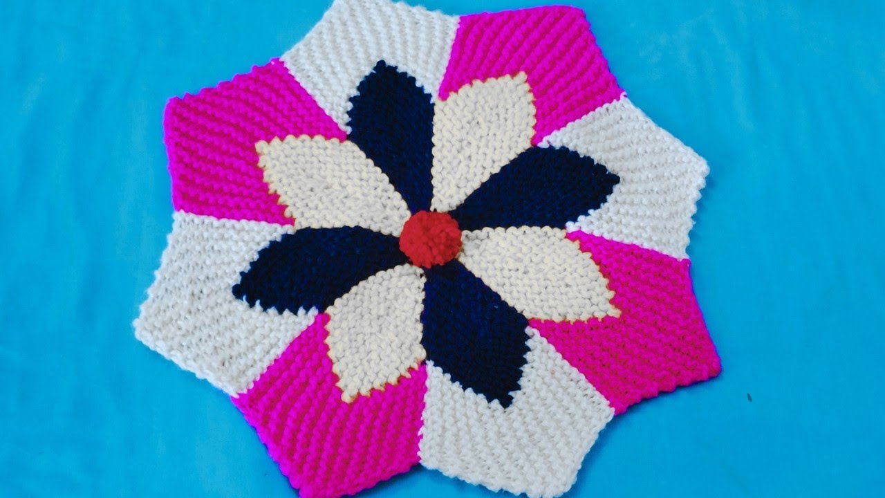 🌺बहुत ही आसान तरीका से खुबसूरत पायदान, पुजा के आसन बनाना सिखे💗doormat knitting💝@sdboutique7548 
