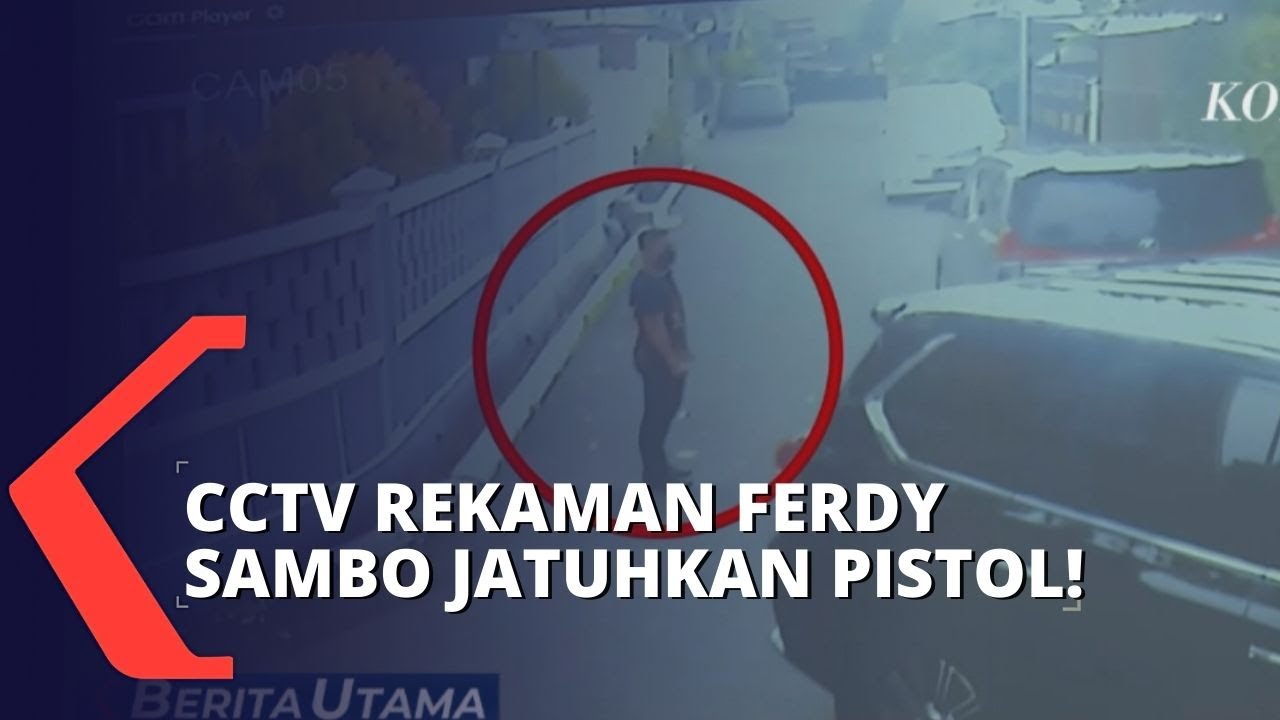 Rekaman CCTV Ferdy Sambo Jatuhkan Pistol di TKP Duren Tiga Ditampilkan dalam Sidang