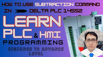 how can use subtraction command in Delta plc