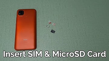 Redmi 9: Insert SIM & MicroSD Card