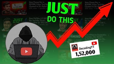 How @decodingyt Grow on YouTube : His SECRET to Beat The YouTube Algorithm