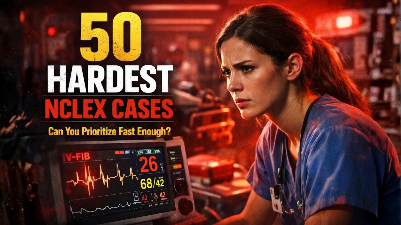 50 Hardest Case Study Questions NCLEX Practice #2026  #education #study #explore #fypシ゚viral