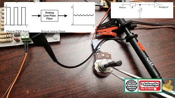 How to convert an Arduino PWM signal to an Analog signal (DAC, 0-5V). part 1