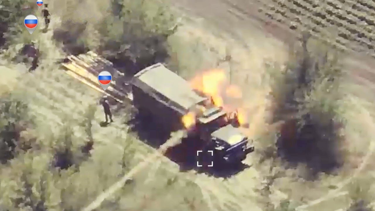 The Ukrainian FPV drones continue to destroy the Russian Logistic lines in the front.