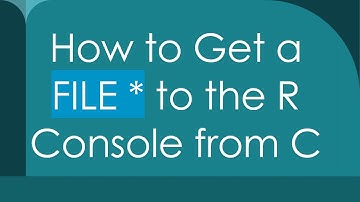 How to Get a FILE * to the R Console from C