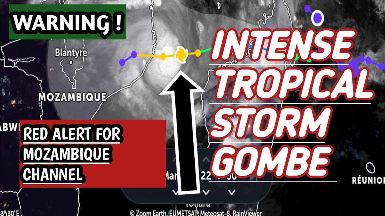 CYCLONE GOMBE UPDATE//RED ALERT WARNING FOR MOZAMBIQUE CHANNEL//MUST WATCH !!