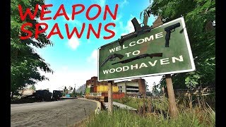 WEAPON SPAWNS IN WOODHAVEN | Miscreated