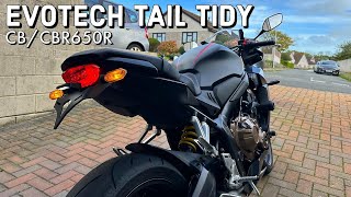 EVOTECH TAIL TIDY INSTALL | HONDA CBR650R & CB650R