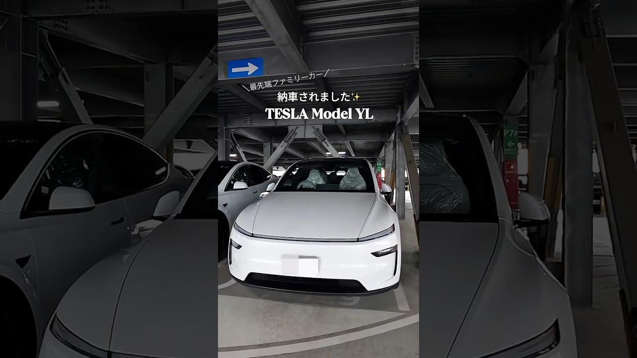 【ついに納車‼︎】新型テスラYL👧🏻🌏最高なファミリーカーに出会えました❤️