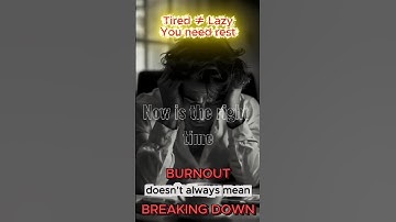 💀🔥 You’re Not Lazy — You’re BURNT OUT (And Here’s How to Fix It) 💭