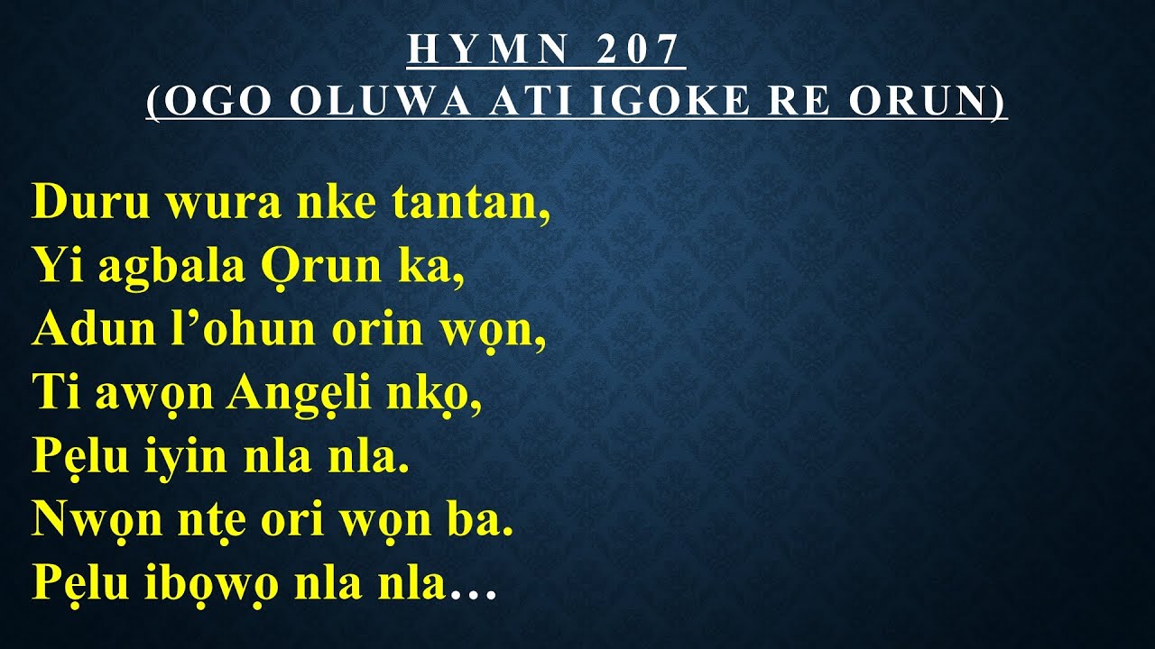 CCC Hymn 207 (Duru wura nke tantan) Celestial Church of Christ,