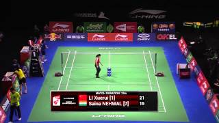QF - 2014 BWF World Championships - Li xuerui vs Saina Nehwal