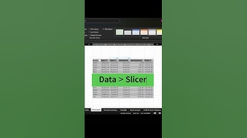Filter Data Using Slicer in #Excel - Kiarash Arian   #financialanalysis #exceltips #dataanalysis