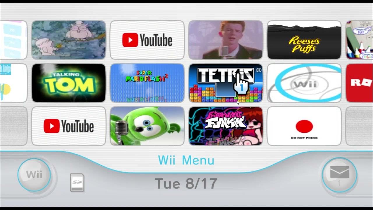 petróleo Ejemplo parálisis My Wii Menu in Dolphin Emulator - YouTube