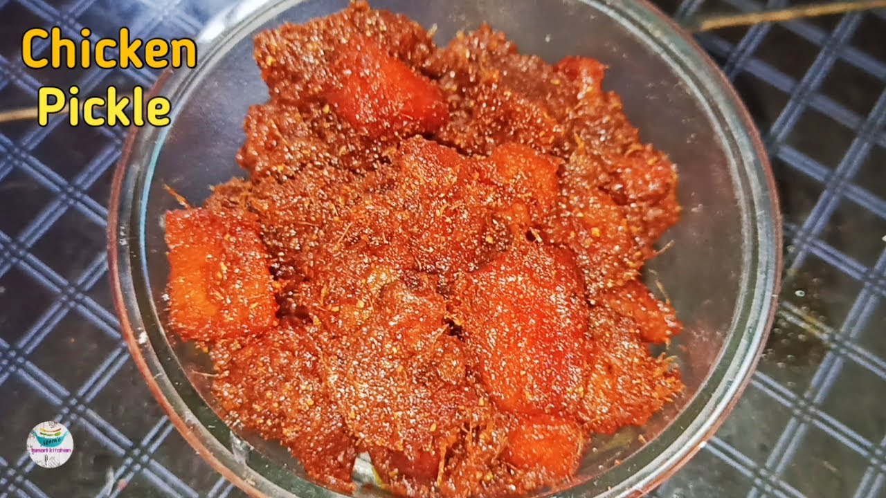 Chicken Pickle Recipe in Telugu Chicken Pachadi How to Make Chicken