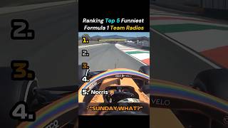 Ranking Top 5 Funniest F1 Team Radios! 😂 #shorts #f1