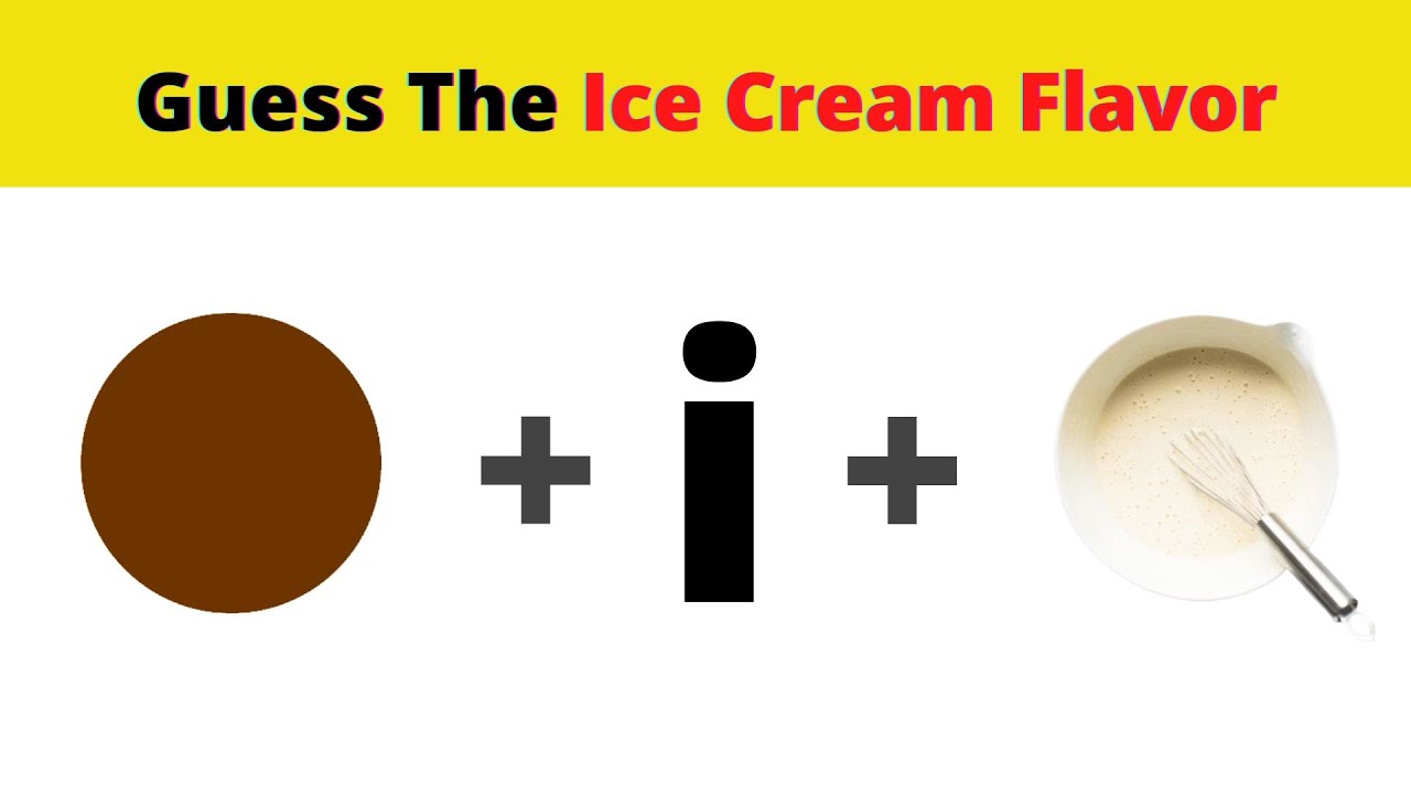 GUESS THE ICE CREAM FLAVOUR By Emoji Emoji challenge Emoji quiz
