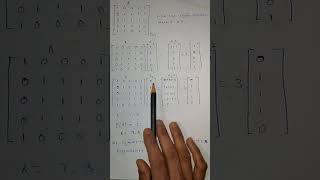 find eigenvalues of 5×5 Matrix in 2 steps #shorts  #youtubeshorts