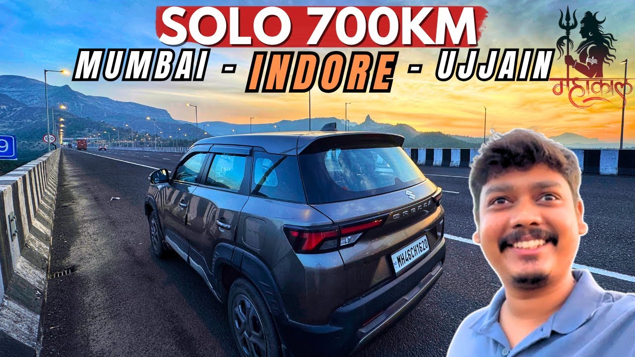 13 Hour Non-Stop SOLO 700KM Drive | Mumbai to Indore & Ujjain (Mahakal Darshan Road Trip)