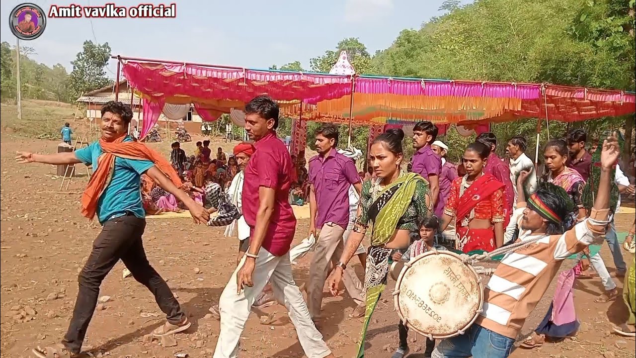 अजय मांदल कडीपानी वाले की मोज | दलसिंग सरपंच डांस वीडियो खेरवाड़ा शादी 2025// #aadivasi_doliya