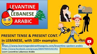 100+ Examples of the Present Tense, Verbs +Participles-Learn Levantine Lebanese Arabic with Angela screenshot 1