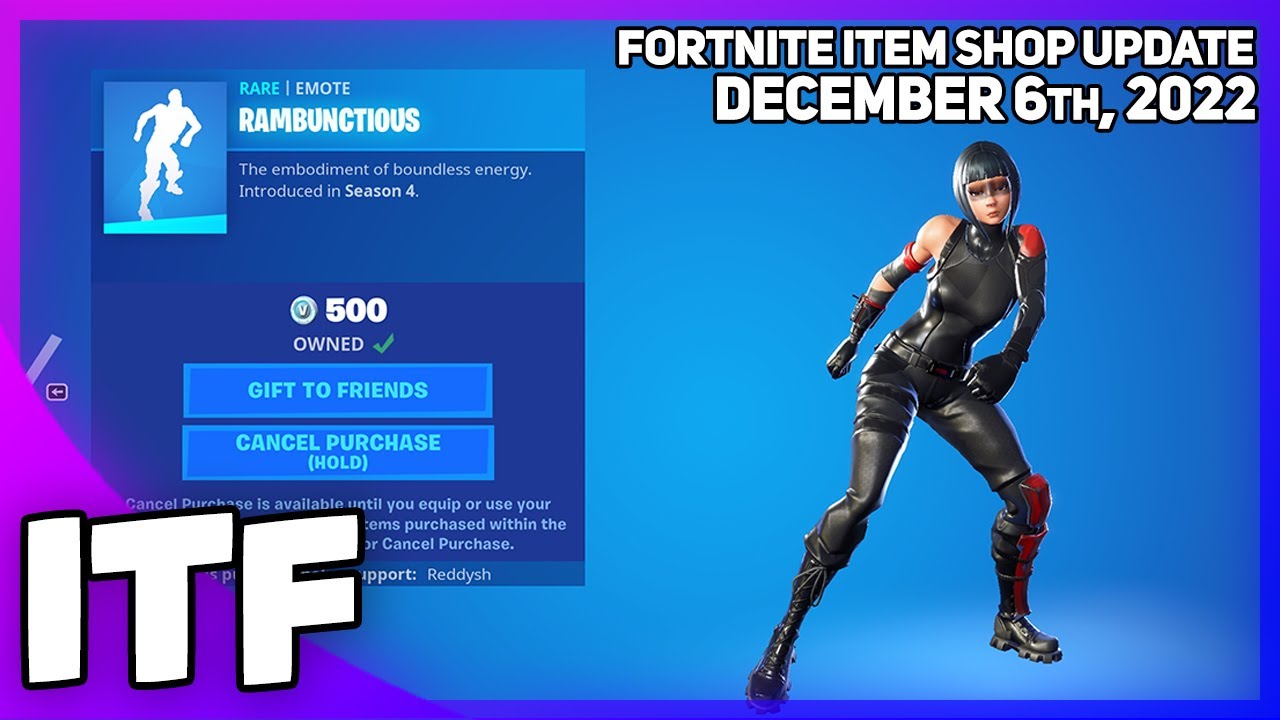 RAREST EMOTE IS BACK! Fortnite Item Shop Update [December 6th, 2022] (Fortnite Battle Royale)