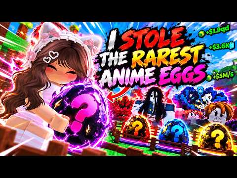 I STOLE THE RAREST ANIME EGGS… 😭💀 | Steal Anime Eggs Roblox