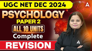 UGC NET Psychology Marathon Class | All 10 Units Complete Revision | By Anjali Kaushik Ma