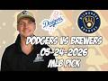Los Angeles Dodgers vs Milwaukee Brewers 5/24/26 MLB Pick & Prediction | MLB Betting Tips