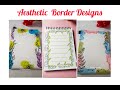 21 Aesthetic Border Design 🎀🤌💗to add glam to your projects