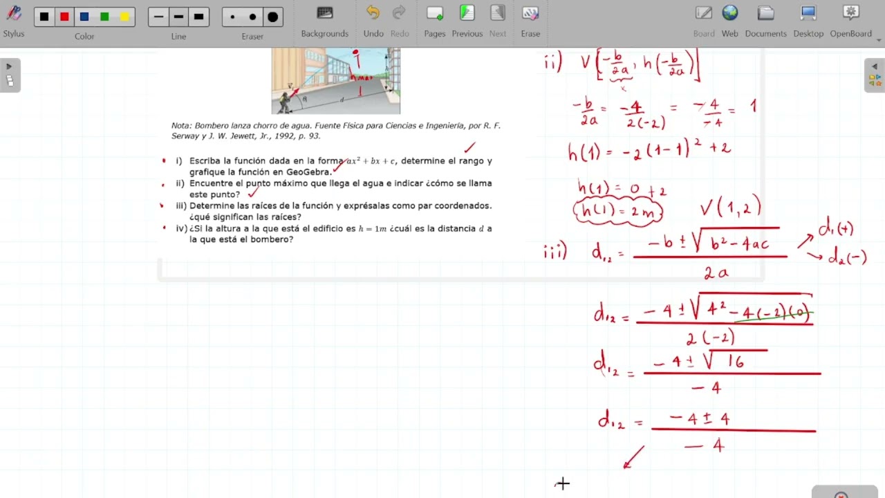 Ejercicio 5 Aplicaciones de la función cuadrática