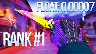 0.00007 FLOAT Rank #1 სკინის ისტორია CSGO NOMAD KNIFE