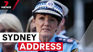 Police Commissioner Karen Webb addresses Sydney terror attack | 7 News Australia