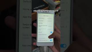 MIUI 12 launcher on MIUI 11 || #tech #xiaomi #redmi5a #miui12 #launcher #miui11