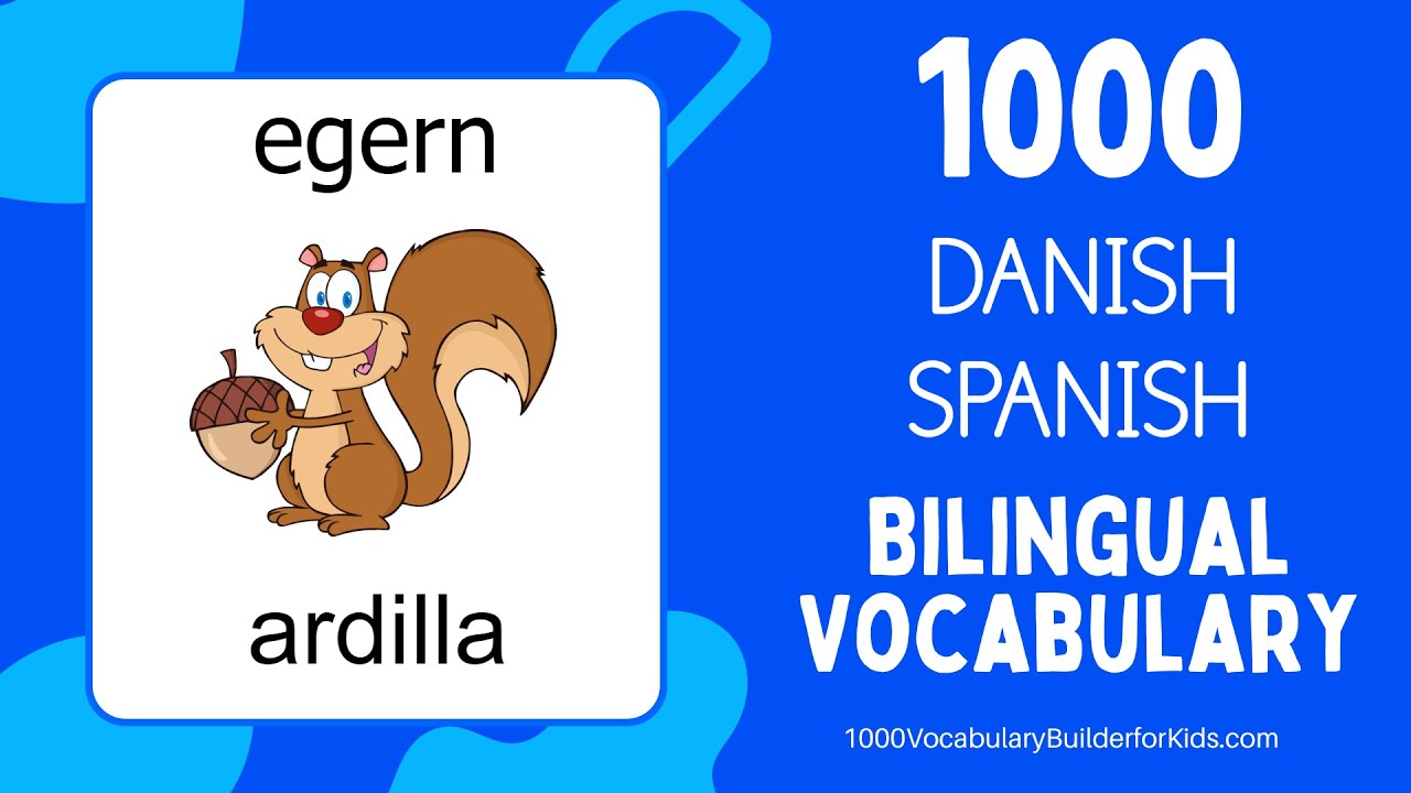 Learn Danish Spanish 1000 Bilingual Vocabulary for Beginners   Lære Dansk Spansk