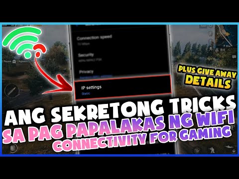 Palakasin Ang Wifi Connectivity Para Sa Online Games !! Plus Give Away Mechanics!!