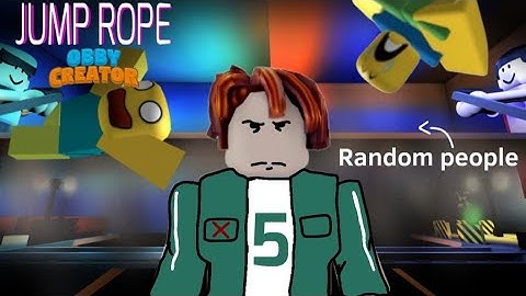 I made Jump Rope from Squid Game in Roblox Obby Creator and made random people play it!