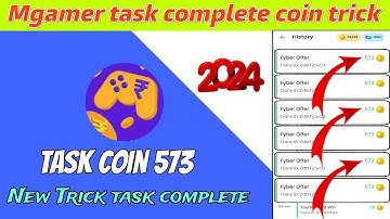 Mgamer App Task Complete Trick 2024 | mGamer coin trick | mgamer refer trick