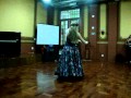 Ana Carolina  em sua primeira apresentação de Dança Cigana
