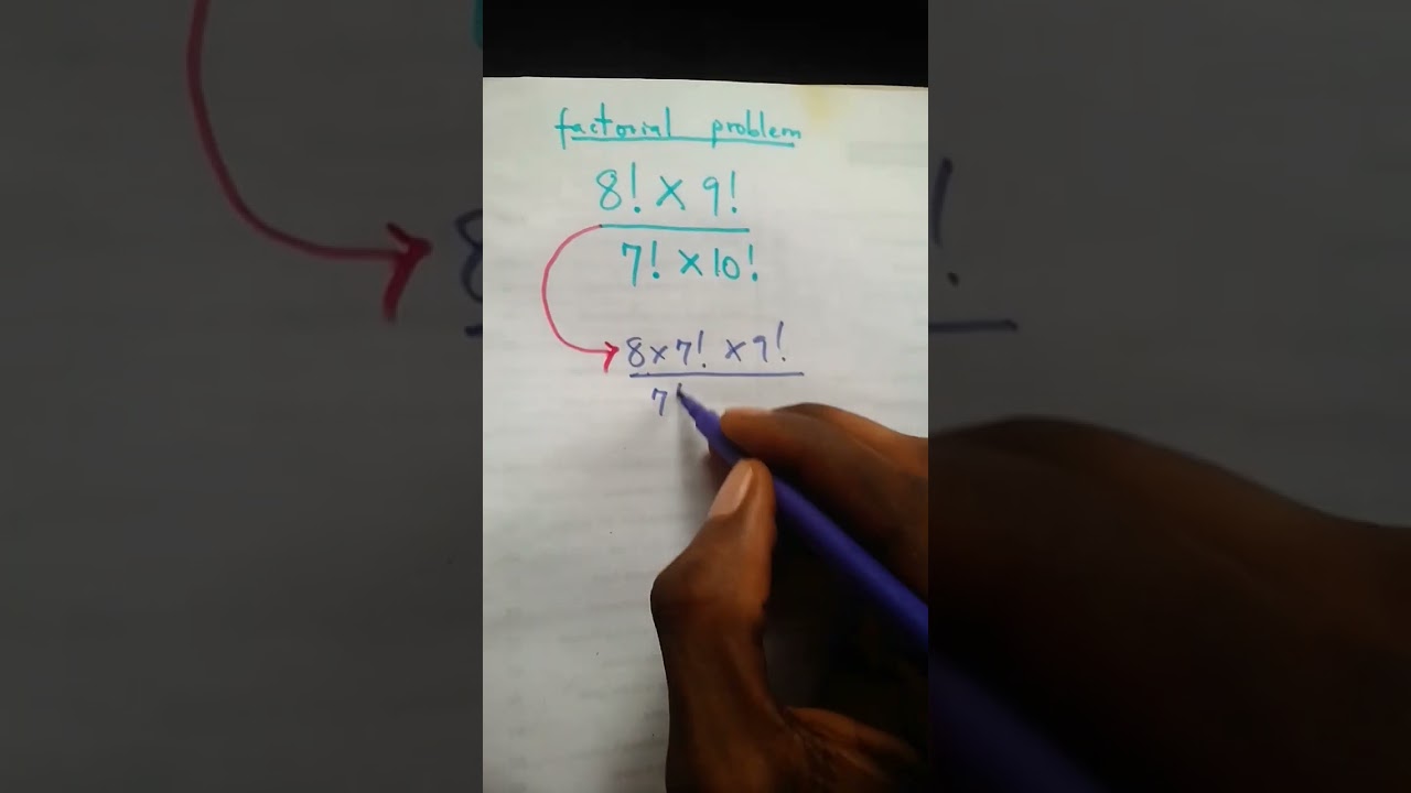 Best way to evaluate factorial problem.