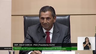 Presidente Julio Garcia fala sobre o ano legislativo