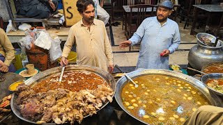 Ghani Siri Paye Kartarpura Street Food | Tawa Chicken Fry | Cow Head and Legs Fry | Kartarpura Paye