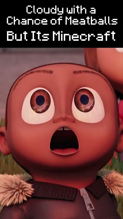 Watching food rain But It’s Minecraft | Cloudy with a Chance of Meatballs