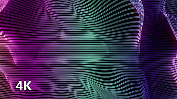Abstract Wavy Lines | 4k VJ Loop Footage | Background Animation