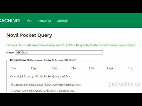 Import kešek do GeoGetu z Pocket Query vytvořené pomocí PQ rozdělovače