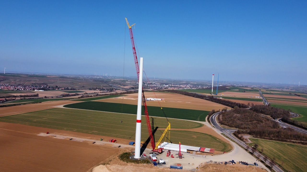 Windparks Freimersheim-Mauchenheim/Wahlheim - V136 und N149 im Bau