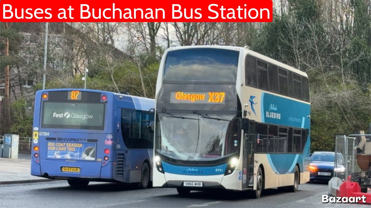 Buses at Buchanan Bus Station, Glasgow • CentralScotlandBuses